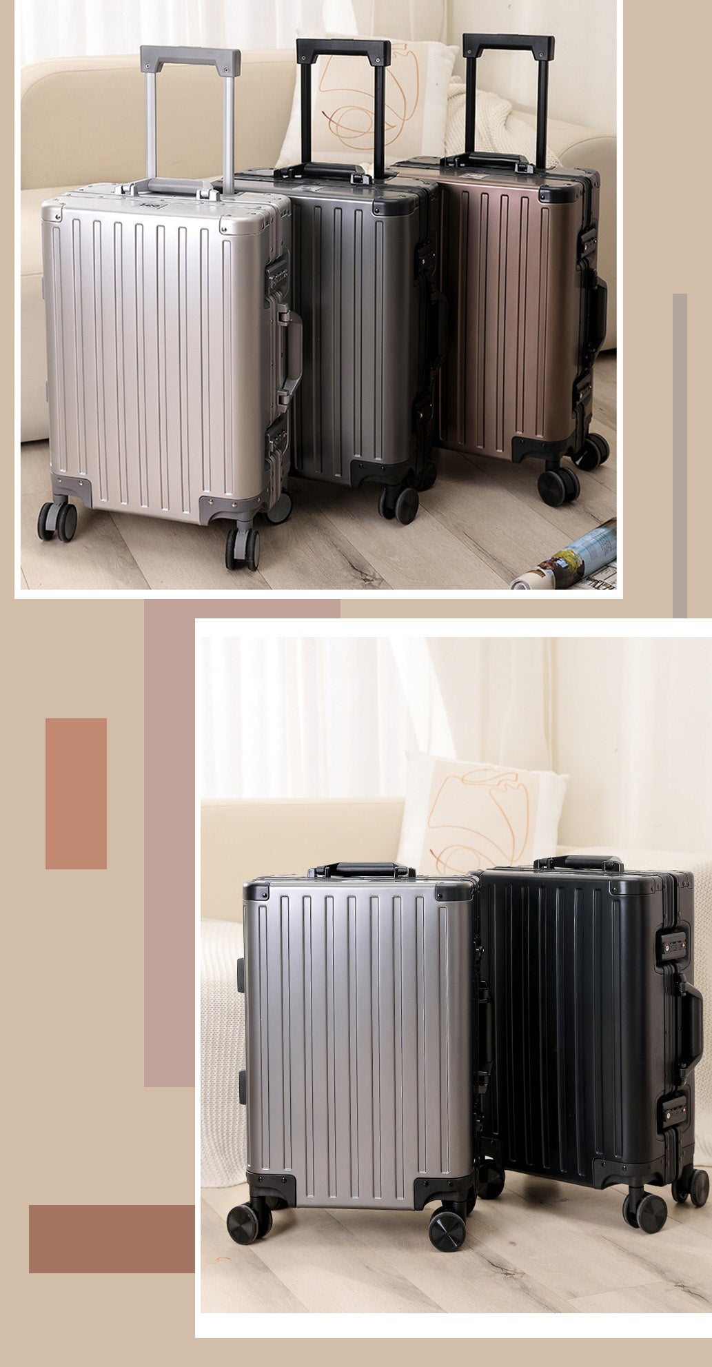 フレームタイプ スーツケース | hh04-hjx S/M | B4U