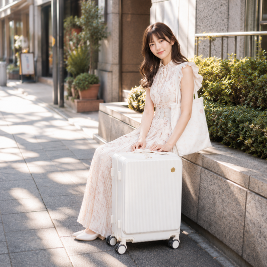 満開の桜をあしらったRêve de Sakuraキャリーケース