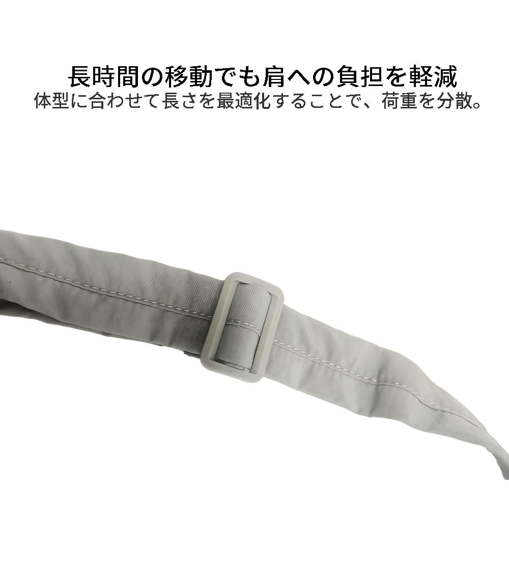 B4U キルティング 軽量ショルダーバッグ RFID防止 多機能
