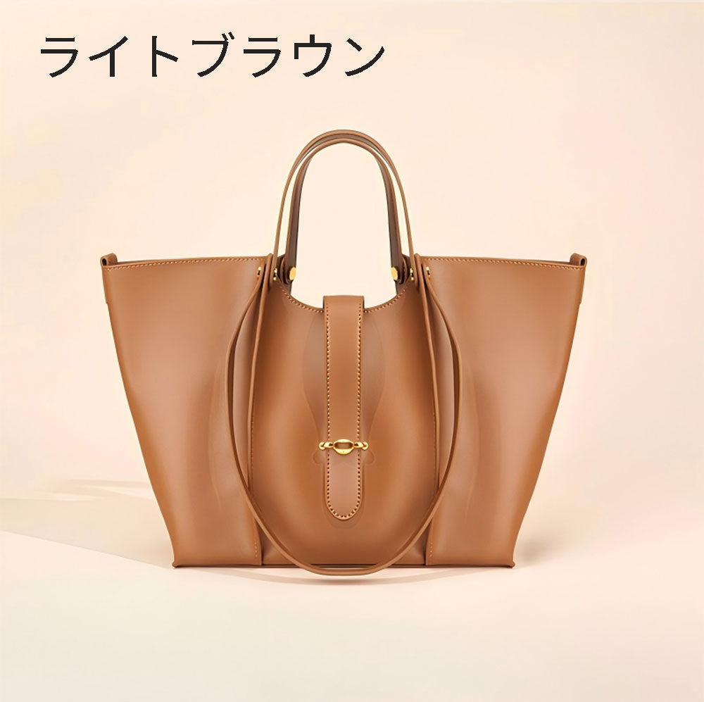B4U 牛革トートバッグ 2WAY A4対応 レディース通勤バッグ