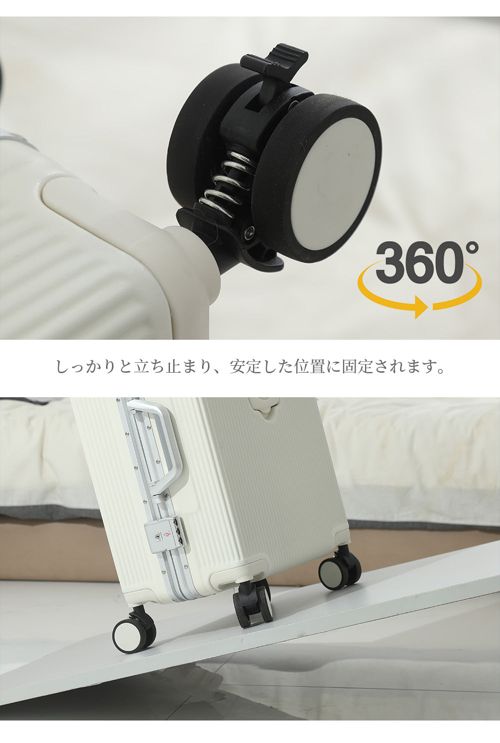 B4U フロントオープン スーツケース 機内持ち込み USBポート付き 軽量 イメージ9