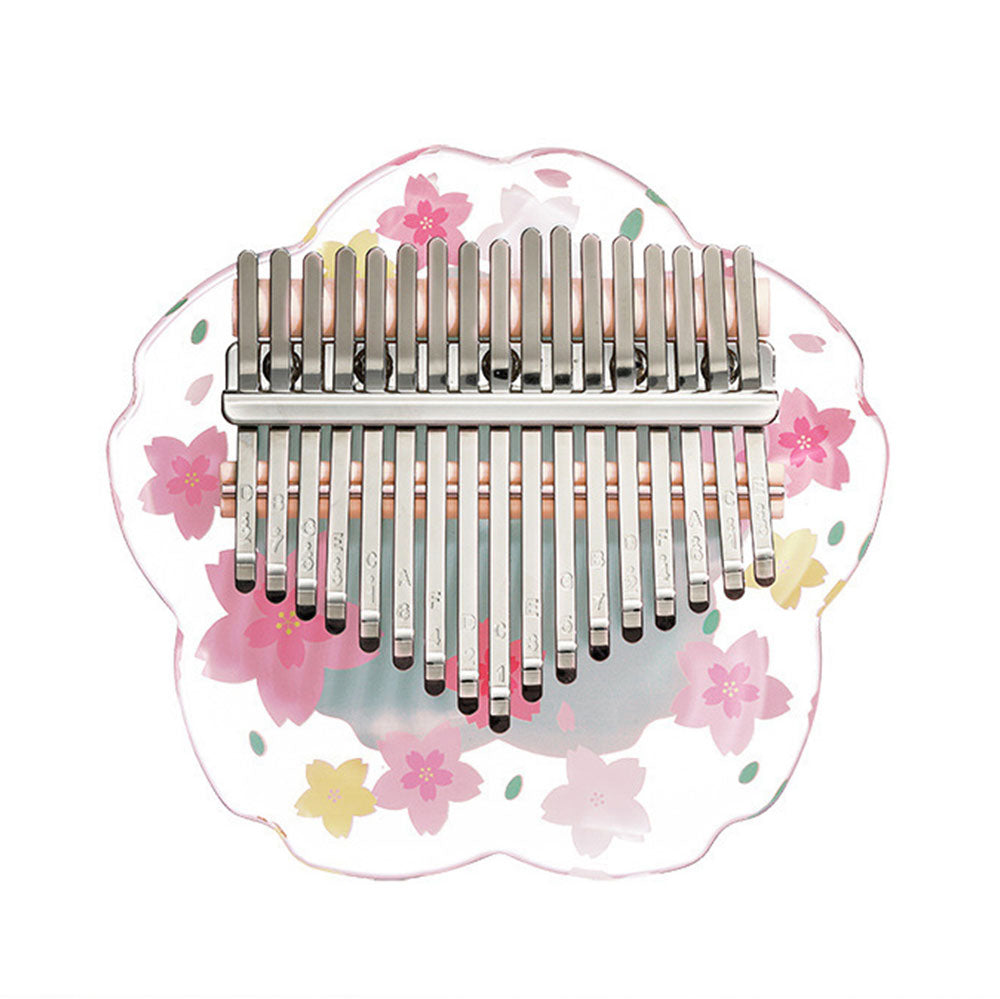 アクリルカリンバ 桜デザイン 初心者セット 17音・21音