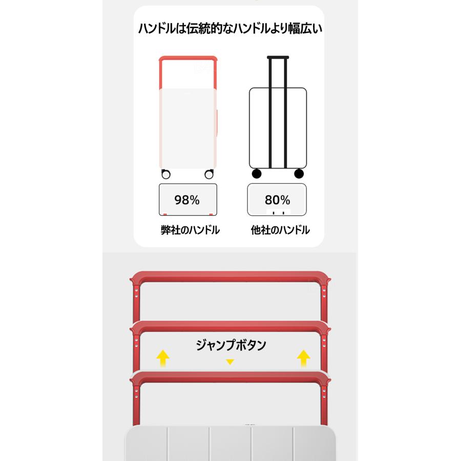 前開き スーツケース 機内持込 フロントオープン キャリーケース 修学旅行 TSAローク可愛い