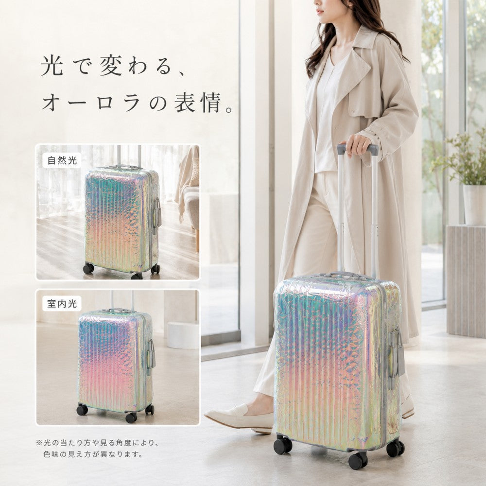 透明クリア スーツケースカバー ハンドル穴付き 防水仕様